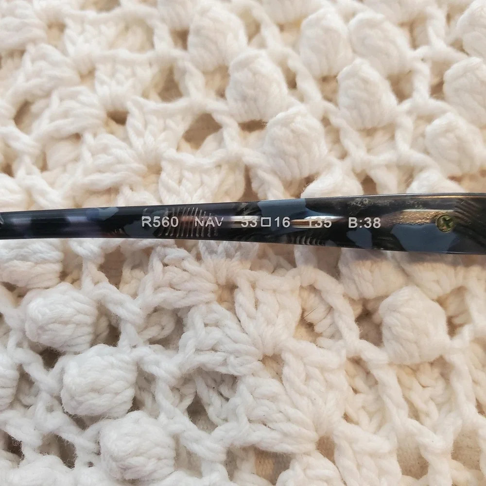 Tura R560 NAV Eyeglasses‎ Womens 55 16 135 Blue Tortoise Cat Eye Frames